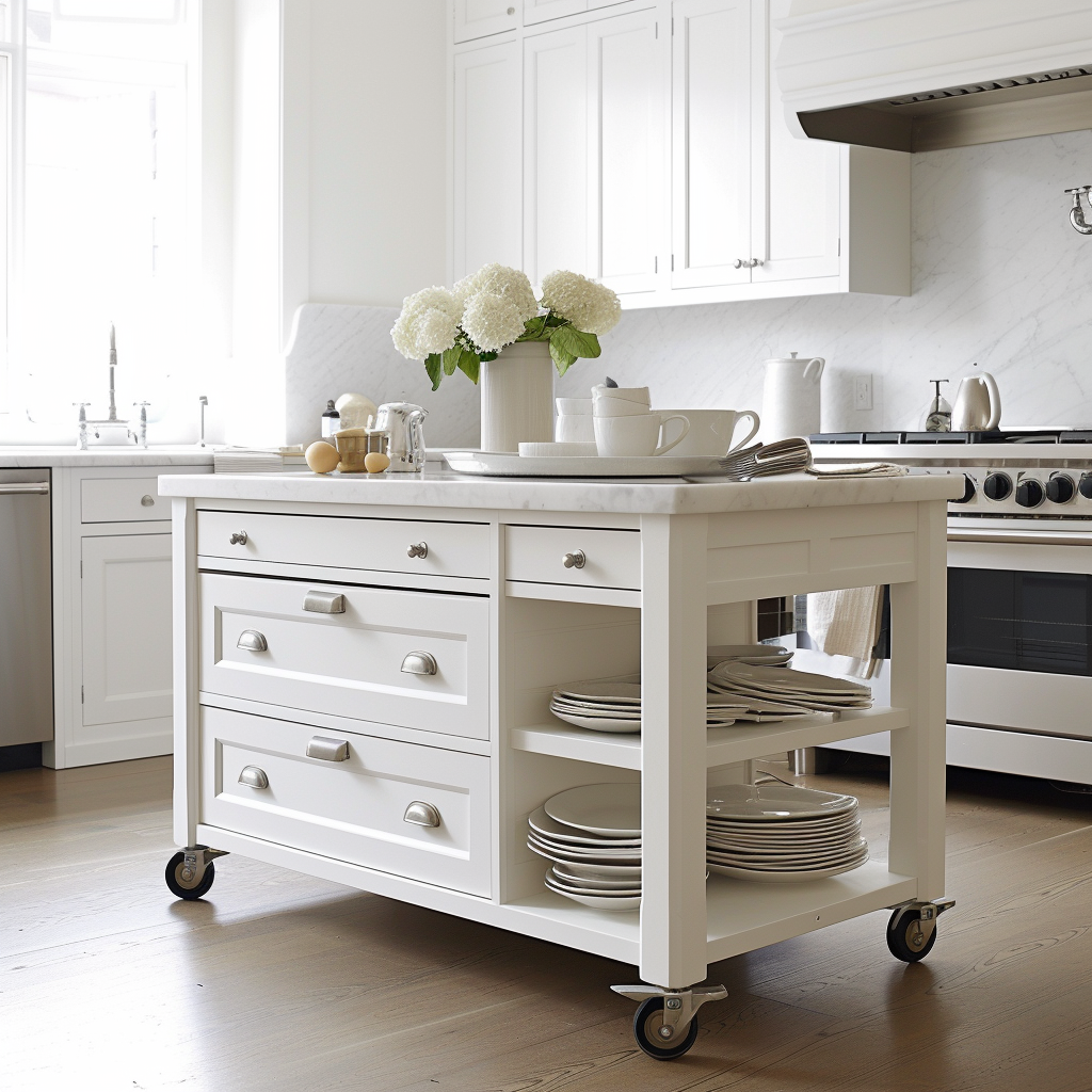 Best White Rolling Kitchen Island