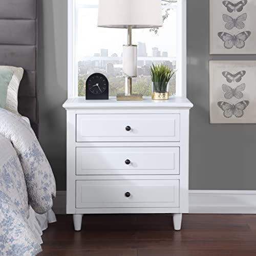 EPOFIT 3-Drawer Wooden Nightstand (Set of 2)