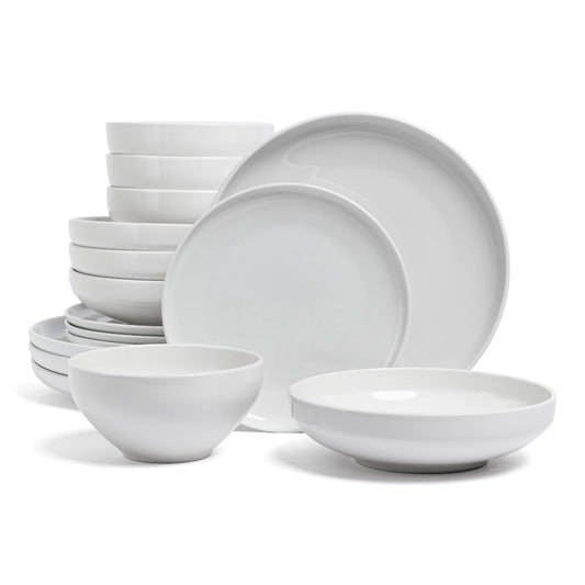 Over & Back Coupe Dinnerware Set – Porcelain