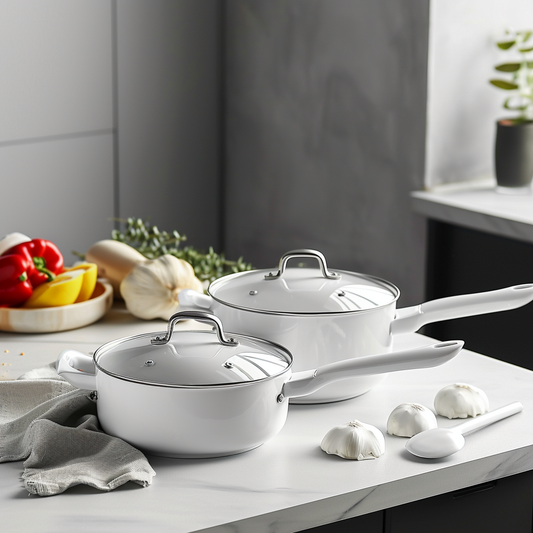 White Cookware Set