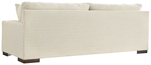 Signature Design by Ashley Maggie Contemporary Upholstered Sofa with Accent Pillows, Off-White