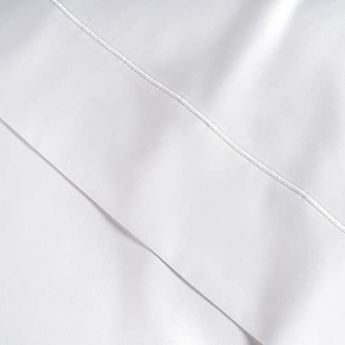 LANE LINEN 100% Egyptian Cotton Bed Sheets - 1000 Thread Count 4-Piece White King Set Bedding Sateen Weave Luxury Hotel 16" Deep Pocket (Fits Upto 17" Mattress)