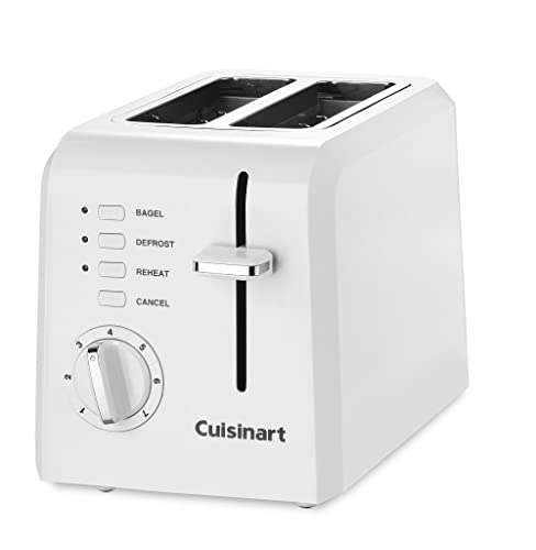 Cuisinart 2-Slice Toaster Oven, Compact, White, CPT-122