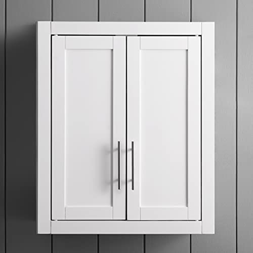 Crosley Furniture Savannah Wall Cabinet, White