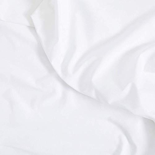 Brooklinen Luxury Sateen 4 Piece Sheet Set - 100% Cotton, King Size in White - 1 Fitted Sheet, 1 Flat Sheet, 2 Pillowcases | Best Luxury Sheets