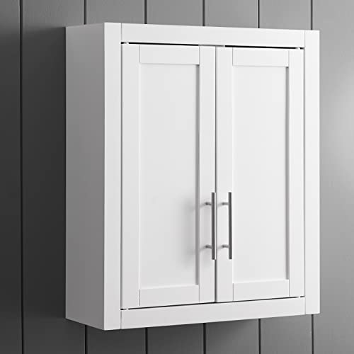 Crosley Furniture Savannah Wall Cabinet, White