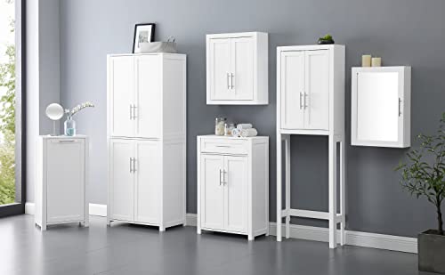 Crosley Furniture Savannah Wall Cabinet, White