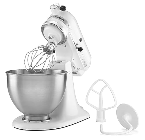 KitchenAid Classic Series 4.5 Quart Tilt-Head Stand Mixer K45SS, White