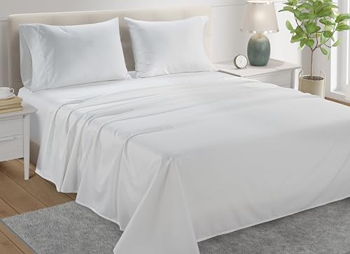 Egyptian Cotton Sheets King Size Sheet Set, King Bed Sheets for King Size Bed, Bedding Sheets & Pillowcases, King Sheets Deep Pocket, Chateau Home 800 Thread Count Hotel Collection Sheets White