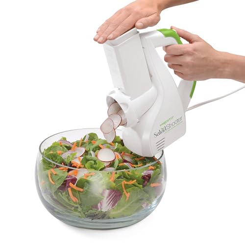 Presto Salad Shooter Electric Slicer/Shredder,White