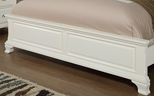 Roundhill Furniture Bedroom Furniture Bed Dresser King White