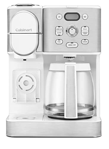 Cuisinart Coffee Maker, 12-Cup Glass Carafe, Automatic Hot & Iced Coffee Maker, Single Server Brewer, Stainless Steel, SS-16W