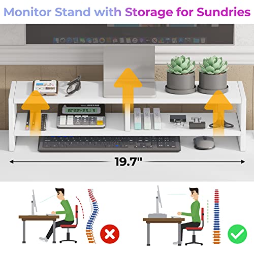 SEDETA L Shaped Computer Desk, Convertible 86.6" Home Office Desk or Corner Desk, Office Desk with Drawer, Power Strip, Storage Cabinet & Storage Bag, White