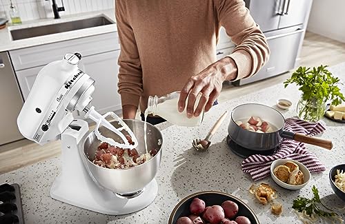 KitchenAid Classic Series 4.5 Quart Tilt-Head Stand Mixer K45SS, White