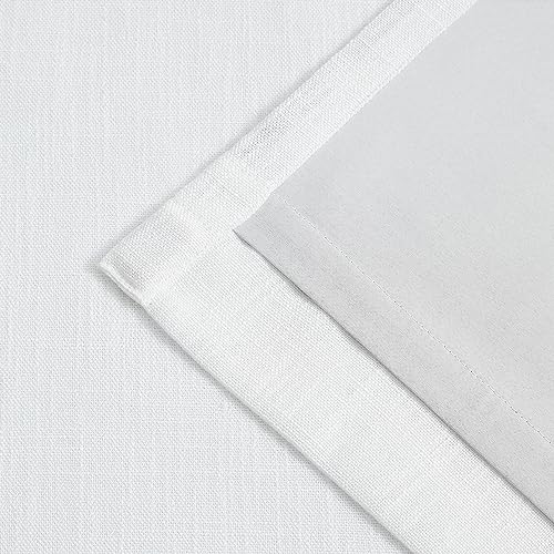 Vision Home White Pinch Pleated Full Blackout Curtains Thermal Insulated Window Curtains 95 inch for Living Room Bedroom Room Darkening Pinch Pleat Drapes with Hooks Back Tab 2 Panel 40" Wx95 L