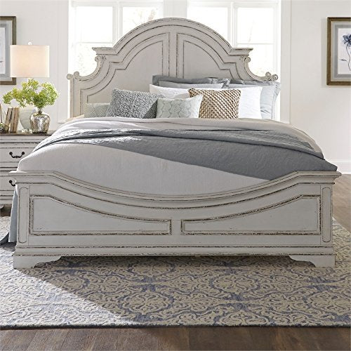 Liberty Furniture Magnolia Manor White King Panel Bed