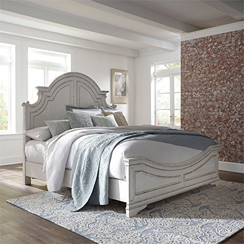 Liberty Furniture Magnolia Manor White King Panel Bed