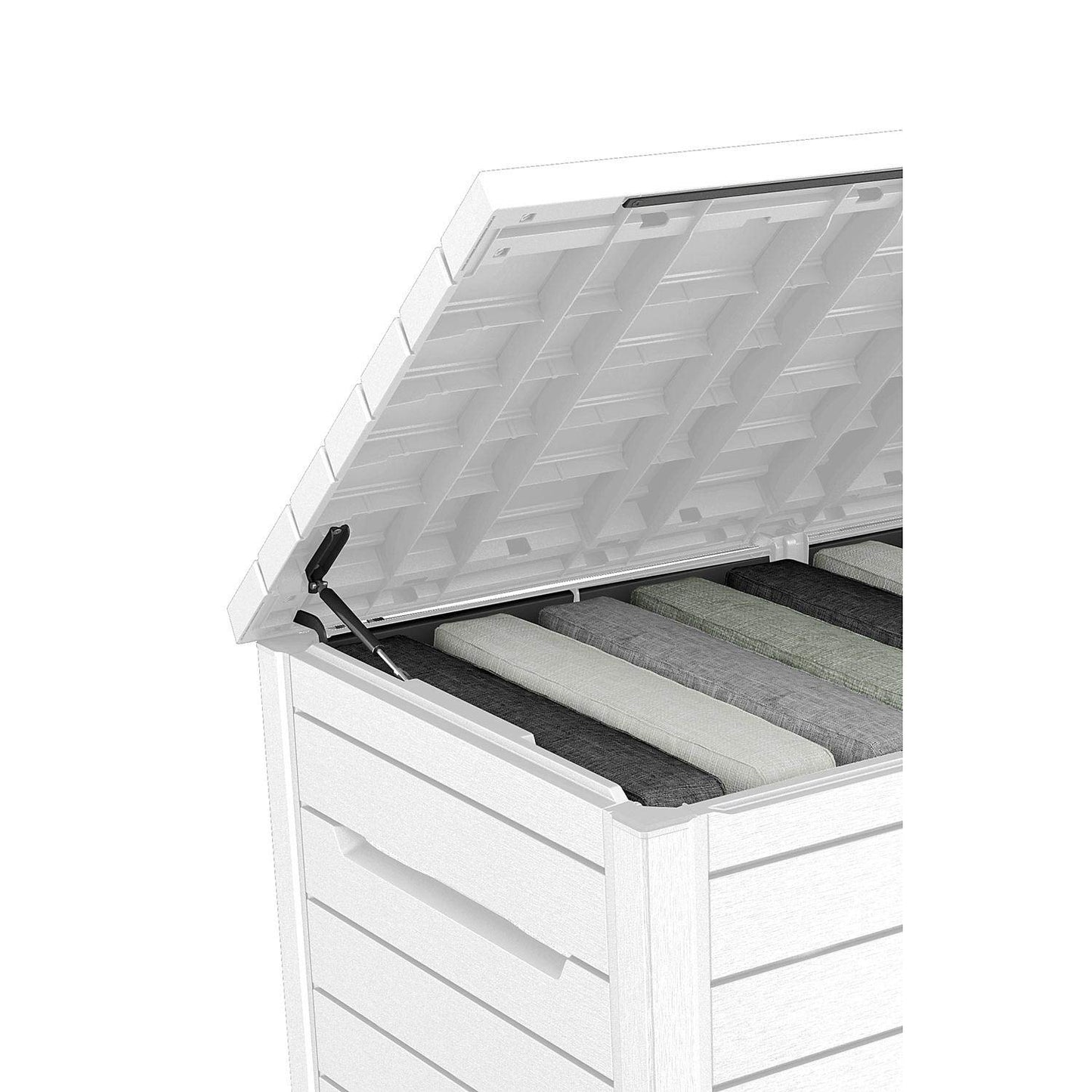 Keter XXL 230 Gallon Deck Storage Box Outdoor Patio Container ~ White