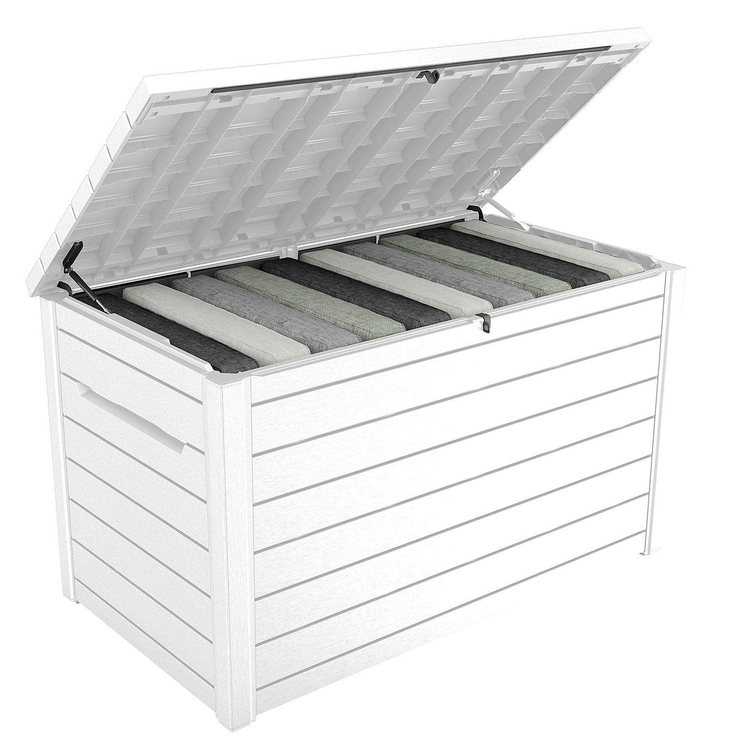 Keter XXL 230 Gallon Deck Storage Box Outdoor Patio Container ~ White