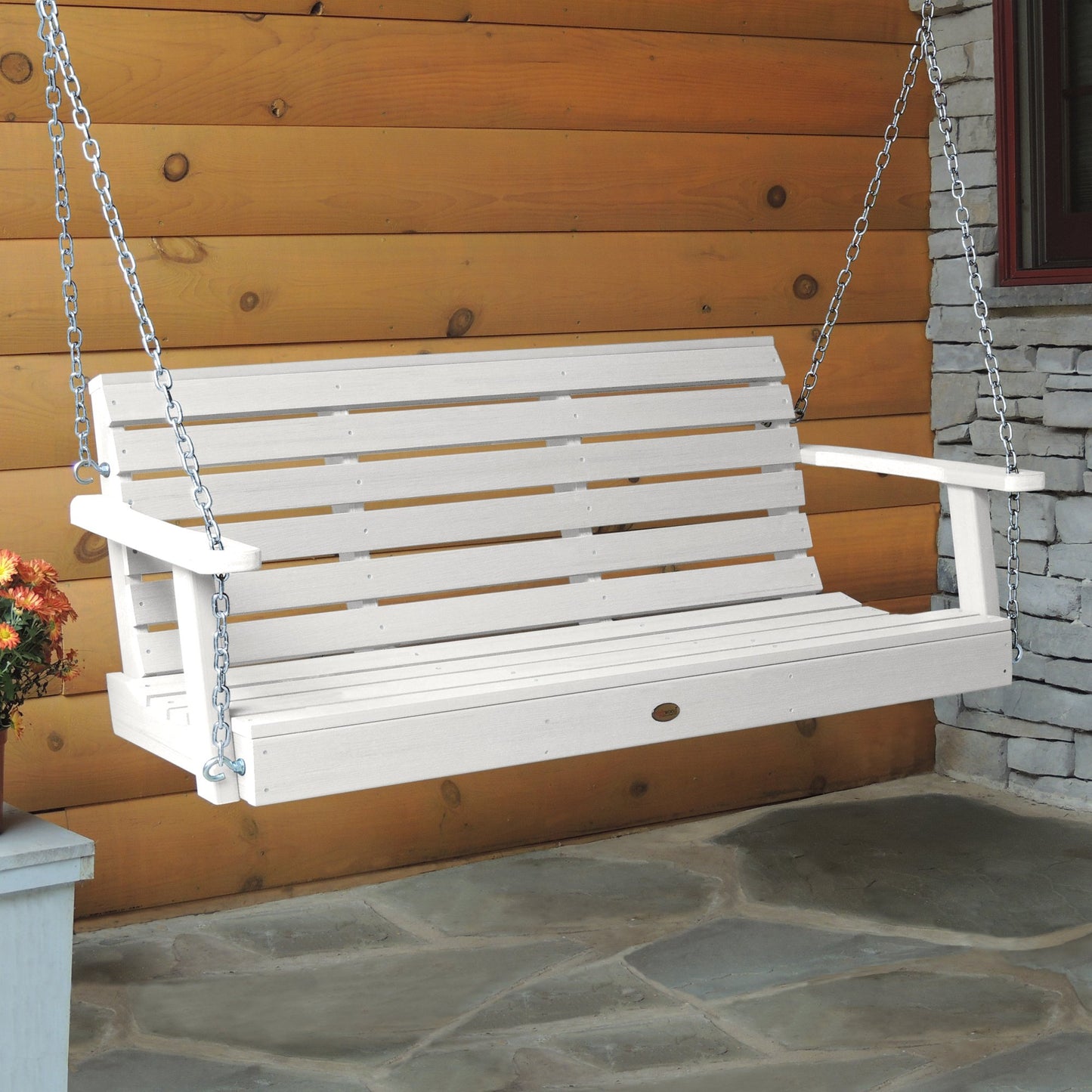 Highwood AD-PORW1-WHE Weatherly Porch Swing, 5 Feet, White