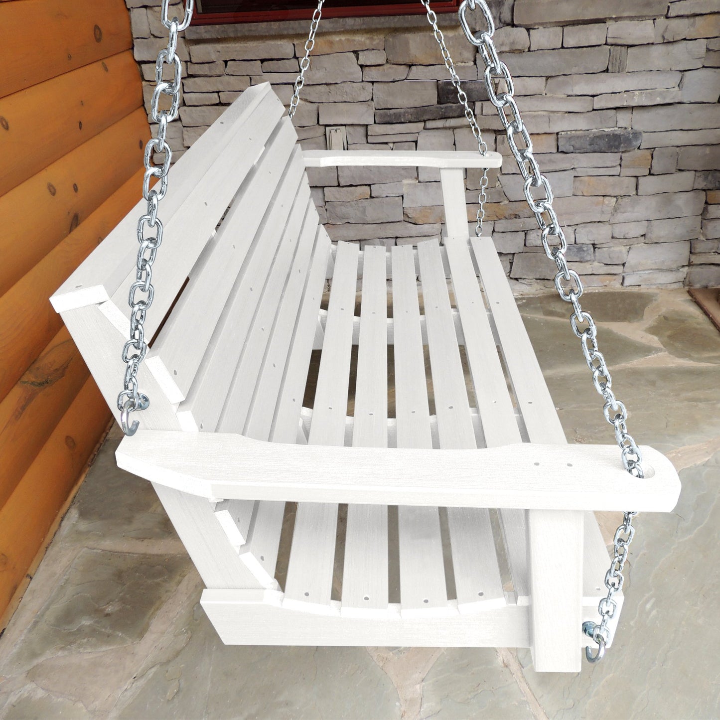 Highwood AD-PORW1-WHE Weatherly Porch Swing, 5 Feet, White